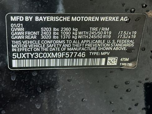 Used 2021 BMW X3 sDrive30i w/ M Sport Package RWD image 12