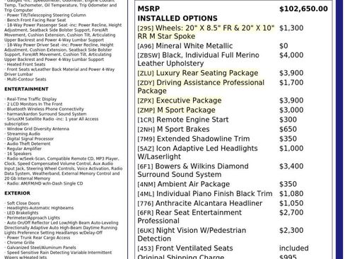 Used 2020 BMW 750i xDrive w/ Executive Package AWD/4WD image 99