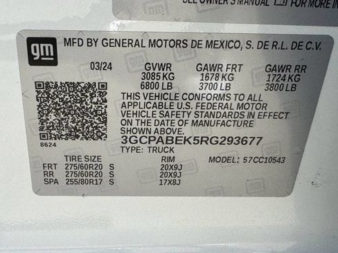 Used 2024 Chevrolet Silverado 1500 Custom w/ LPO, Dark Essentials Package RWD image 31