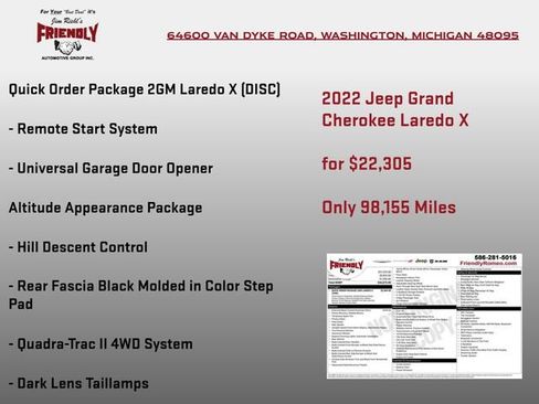 Used 2022 Jeep Grand Cherokee Laredo X AWD/4WD image 4