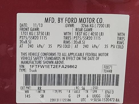 Used 2014 Ford F150 FX4 w/ Equipment Group 402A Luxury image 33