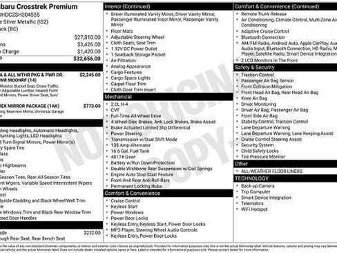 Certified 2025 Subaru Crosstrek 2.5i Premium AWD/4WD image 7