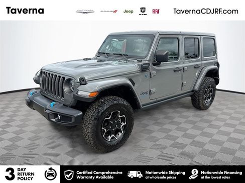 Used 2021 Jeep Wrangler Unlimited Rubicon 4xe w/ Cold Weather Group image 1