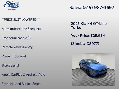 Used 2025 Kia K4 GT-Line Turbo FWD image 8