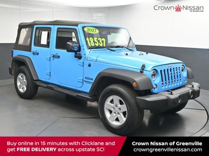 Used 2017 Jeep Wrangler Unlimited Sport w/ Quick Order Package 24S