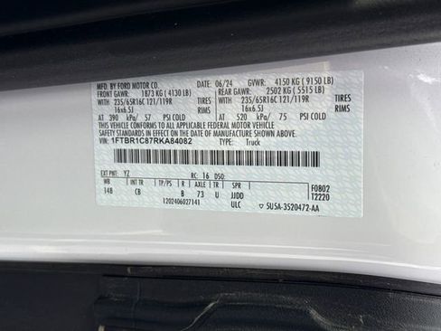 Used 2024 Ford Transit 250 148 Medium Roof w/ Load Area Protection Package RWD image 16