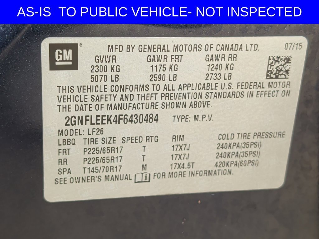 Used 2015 Chevrolet Equinox LS AWD/4WD image 40