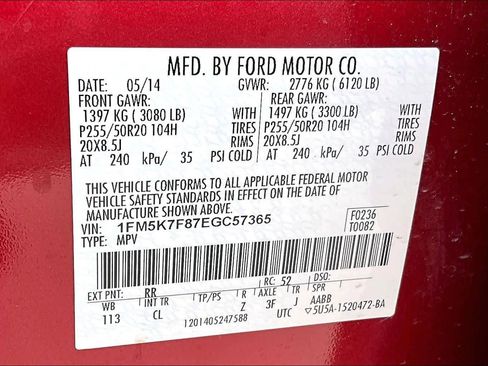 Used 2014 Ford Explorer Limited w/ Equipment Group 301A FWD image 36