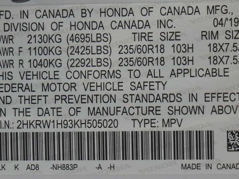 Used 2019 Honda CR-V Touring image 30