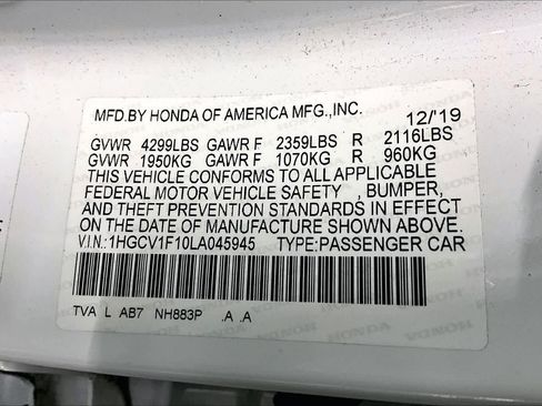 Used 2020 Honda Accord LX image 35