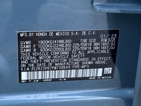 Certified 2023 Honda HR-V Sport image 28