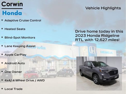 Used 2023 Honda Ridgeline RTL image 6