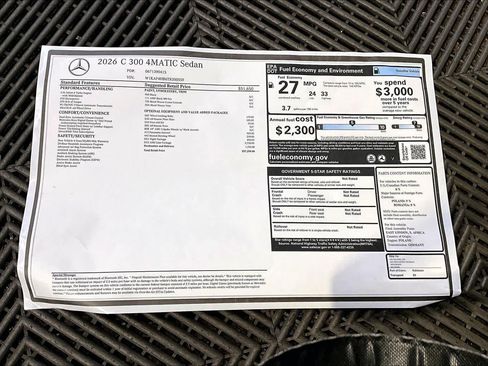 New 2026 Mercedes-Benz C 300 4MATIC Sedan image 18
