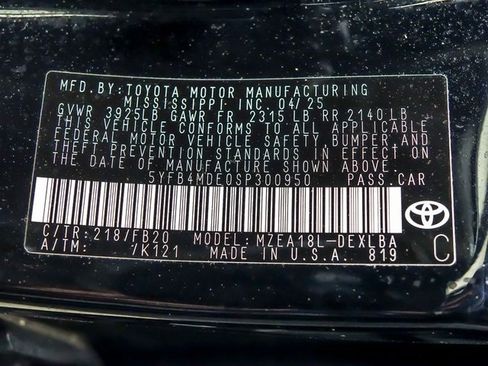 Certified 2025 Toyota Corolla LE image 26