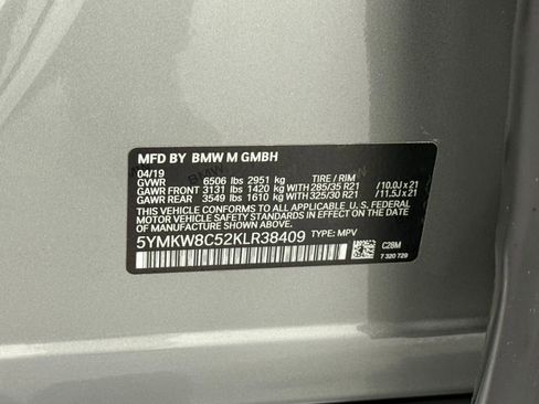 Used 2019 BMW X6 M w/ Executive Package image 52