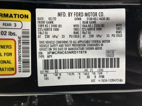 Used 2022 Ford Bronco Sport Outer Banks image 35