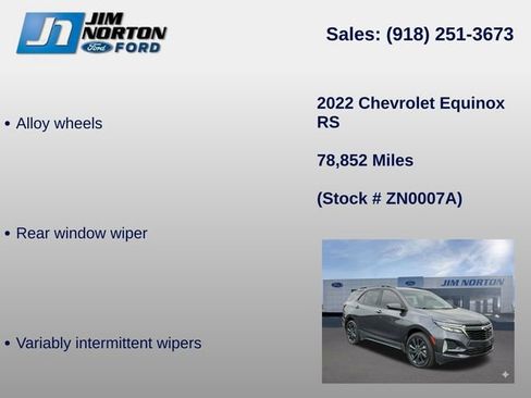 Used 2022 Chevrolet Equinox RS FWD image 37
