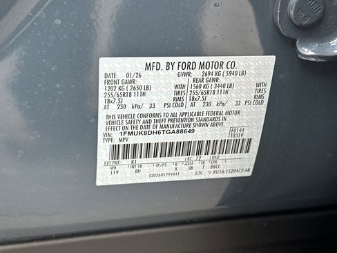 New 2026 Ford Explorer Active image 53