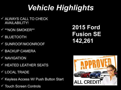 Used 2015 Ford Fusion SE w/ Equipment Group 202A image 9