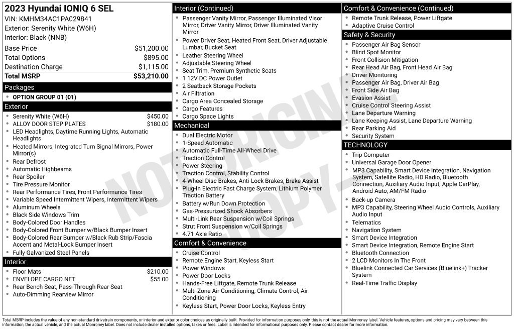 Certified 2023 Hyundai Ioniq 6 SEL AWD/4WD image 5
