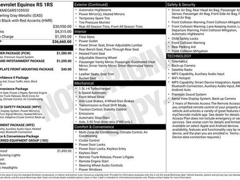 Used 2024 Chevrolet Equinox RS w/ RS Leather Package FWD image 7