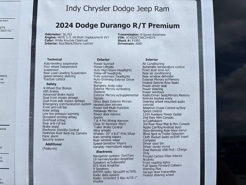 Used 2024 Dodge Durango R/T AWD/4WD image 26
