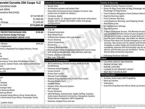 Used 2024 Chevrolet Corvette Z06 w/ Battery Protection Package image 12