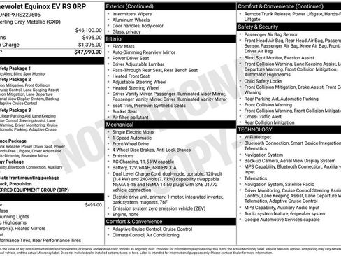 Used 2024 Chevrolet Equinox EV RS FWD image 5