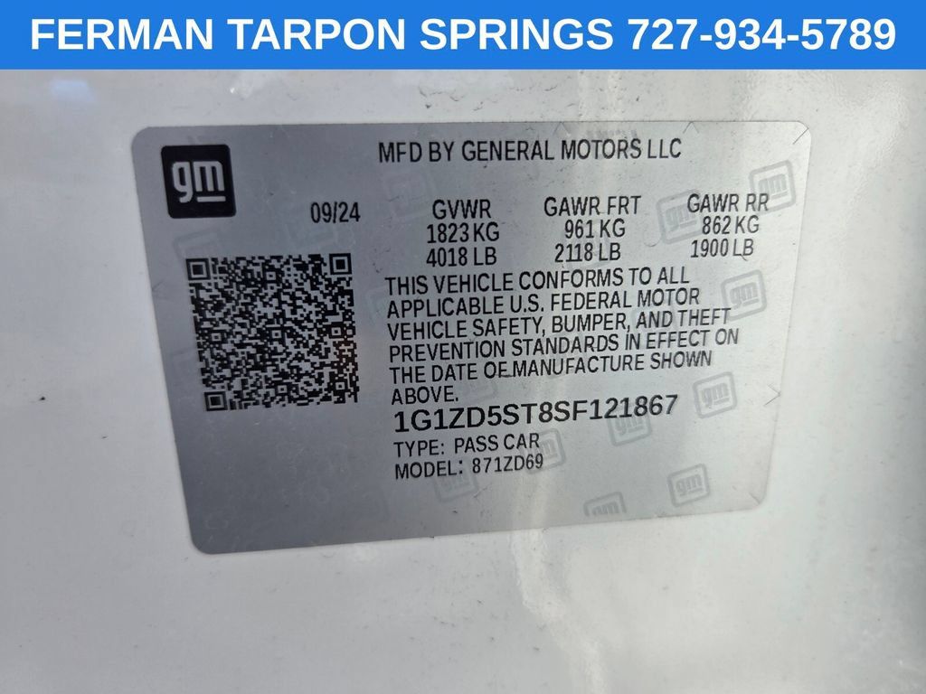 Used 2025 Chevrolet Malibu LT FWD image 24
