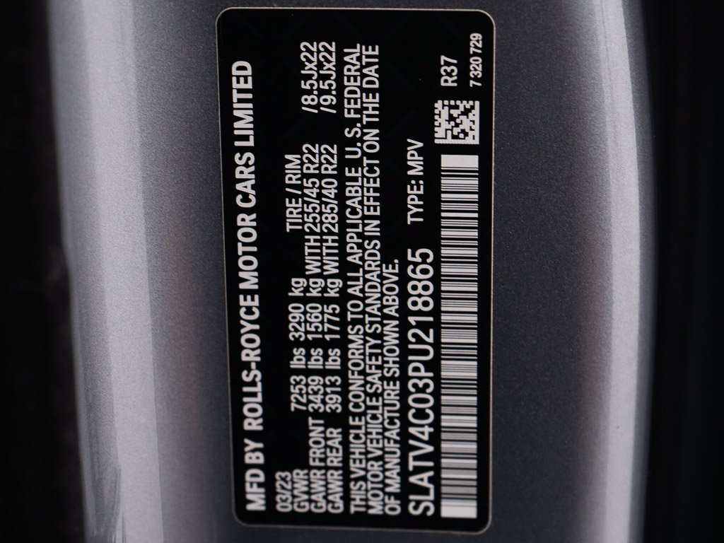 Certified 2023 Rolls-Royce Cullinan w/ Dark Exterior Package AWD/4WD image 58