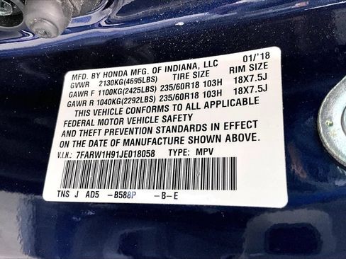 Used 2018 Honda CR-V Touring image 6
