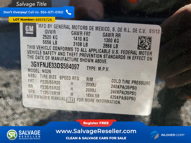 Used 2013 Cadillac SRX Premium w/ Driver Assist Package AWD/4WD image 17
