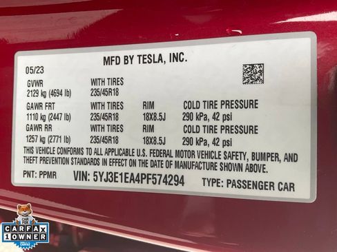 Used 2023 Tesla Model 3 Standard Range RWD image 22