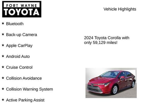 Used 2024 Toyota Corolla SE image 2