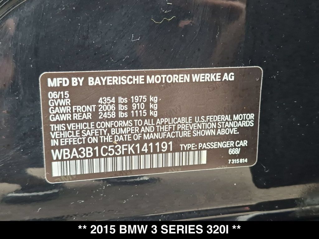 Used 2015 BMW 320i Sedan RWD image 24