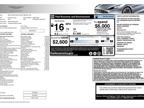 Used 2017 Aston Martin Vanquish Coupe image 33