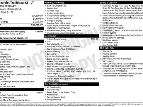 Certified 2024 Chevrolet TrailBlazer LT w/ Driver Confidence Package FWD image 15