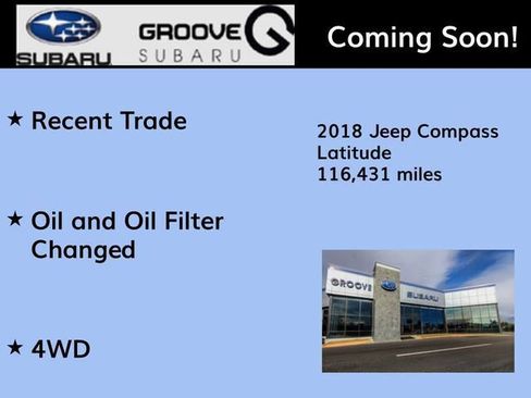 Used 2018 Jeep Compass Latitude w/ Popular Equipment Group image 2