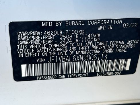 Used 2022 Subaru WRX Limited image 37