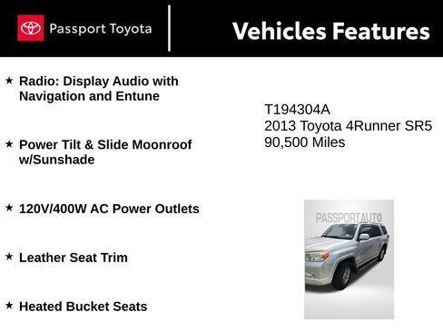 Used 2013 Toyota 4Runner SR5 w/ Premium Pkg AWD/4WD image 6