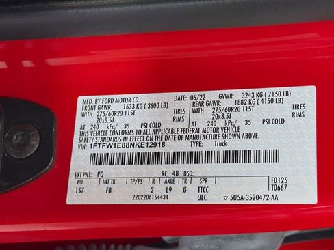 Used 2022 Ford F150 XLT w/ Equipment Group 302A High AWD/4WD image 36