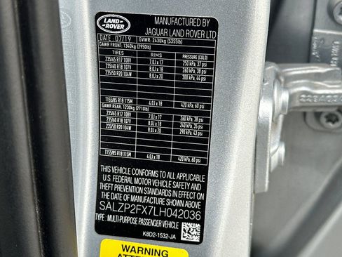 Used 2020 Land Rover Range Rover Evoque SE image 28