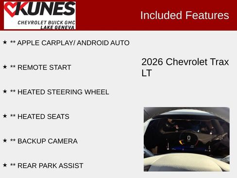 New 2026 Chevrolet Trax LT w/ Driver Confidence Package FWD image 3