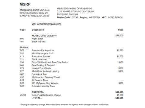 Certified 2022 Mercedes-Benz GLB 250 250 image 27