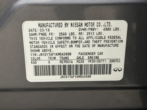 Used 2019 INFINITI Q50 Signature Edition RWD image 18