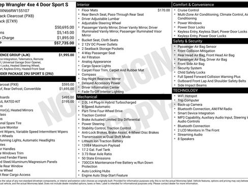Used 2024 Jeep Wrangler Unlimited w/ Convenience Group AWD/4WD image 2
