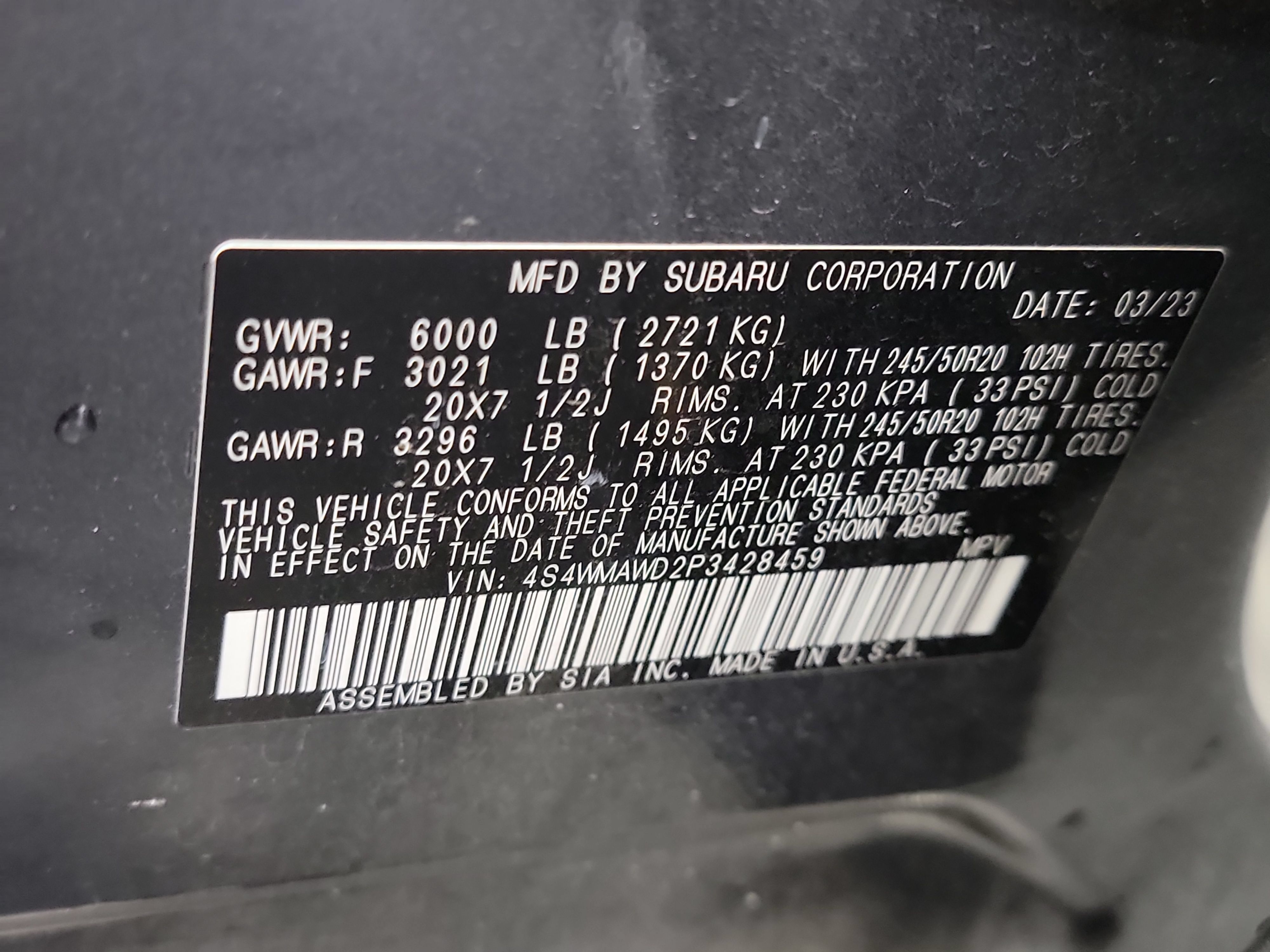 Used 2023 Subaru Ascent Touring AWD/4WD image 33