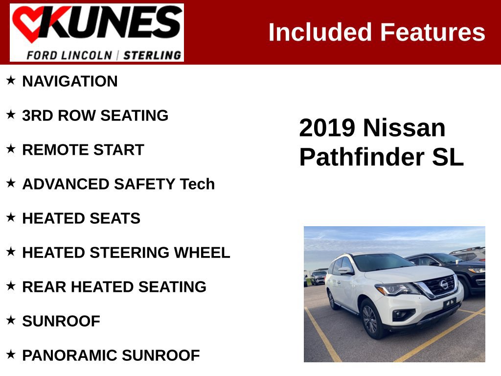 Used 2019 Nissan Pathfinder SL FWD image 2