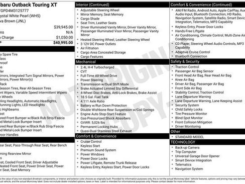 Used 2021 Subaru Outback Touring XT image 4