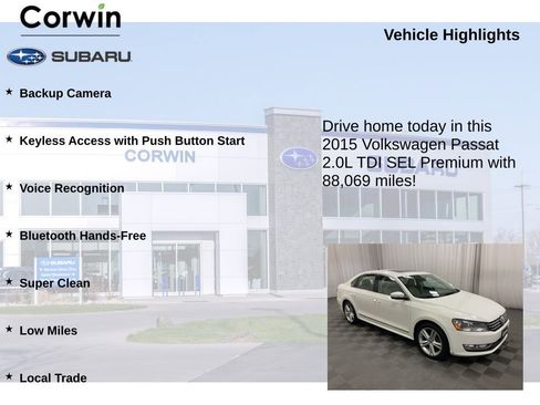 Used 2015 Volkswagen Passat TDI SEL Premium image 6